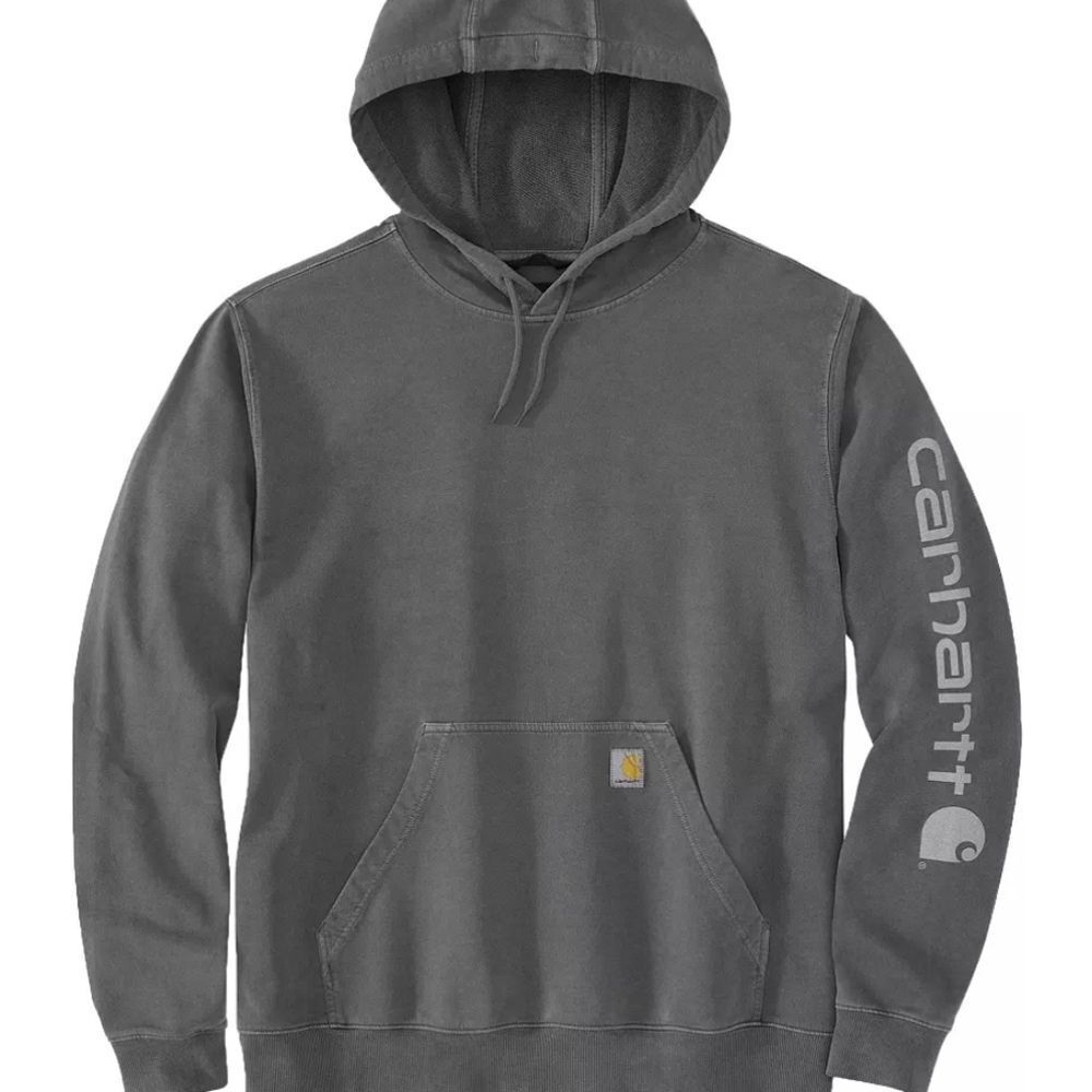 Carhartt Relaxed Fit Midweight Garment Dyed French Terry Graphic Hoodie- Shadow